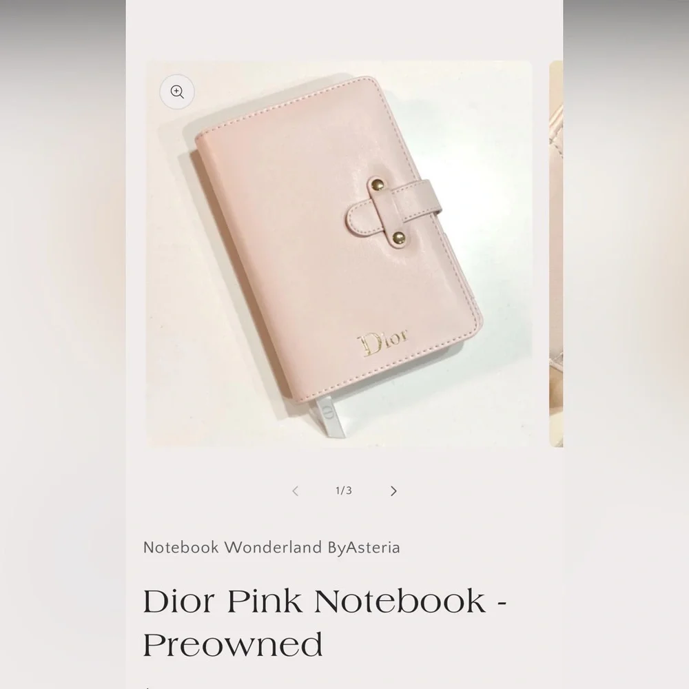 Dior Pink Notebook - Picture 1 of 5